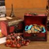 4 Pieces, Mini Wooden Treasure Chest, Small Wooden Treasure Chest, Vintage Small Treasure Chest, Wooden Chest, Small Vintage Wooden Jewellery Box