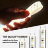 Round LED Lighted Bathroom Mirror, Touch Switch Control, Anti-Fog Function, IP44 Waterproof, Wall Mounted Backlit Lighted Makeup Vanity Mirror Ov