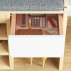 Wooden Shoe Storage Bench With Drawer,Modern Shoe Cabinet With Door,Entryway Shoe Bench With Padded Seat Cubby,D Walnut,80X24X50Cm(31X9X20Inch)