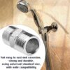 2Pcs Stainless Steel Shower Hose Connector Durable and Damage Resistant Shower Hose Connector Male to Female Ideal for Air Hoses Fuel Hoses Water