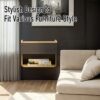 Bixiaomei Floating Nightstand with Drawer, Wall Mounted Floating Bedside Table, Modern End Table with Wooden Open Storage Shelf for Bedroom & Liv