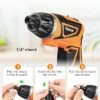 Vastar 7.2V Cordless Screwdriver, Electric Power Screwdriver Set with Rechargeable Battery & Pivoting Handle, 320RPM/10+1 Torque Small Automatic