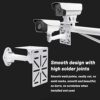 Universal Pole Mount Bracket, L-shaped Wall Mount for Camera, Camera Wall Mount for Indoor and Outdoor Security Surveillance Systems