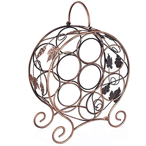 CZDYUF Creative Wine Rack, Multi-bottle Wine Rack, Stylish Wine Rack, Iron Ornaments, Bronze