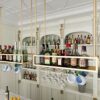 KEppd Wine Rack Wall Mounted - 3 Packs Wine Glass Holder, Ceiling Hanging Wine Bottle Holder, Simple Style Ceiling Decoration Shelf for Bars, Res