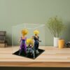 TSKDKIT Acrylic Display Case 20 x 20 x 25 cm Clear Collectibles Display Box Display Stand Storage Protective Box for Minifigure, Toys, Crafts, Me