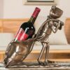 PIBM Stylish Simplicity Wine Racks Free Standing Wine Bottle Holder，Living Room Decoration Statues,Vintage Resin Crafts,Suitable for Living Room,
