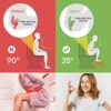 Top Life Collapsible Bamboo Toilet Stool - Physiological Wooden Footrest - Foldable Squatting Step Stool for WC - Anti Constipation, Recommended