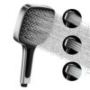 Shower Head, VESKYAO High Pressure Shower Heads with 3 Spray Modes, Powerful Shower Head Only, Universal Water Saving Large Shower Head