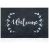 AAZZKANG Welcome Mat Outdoor with Durable Non Slip Rubber Backing Ultra Absorb Mud Easy Clean Entry Door Mat