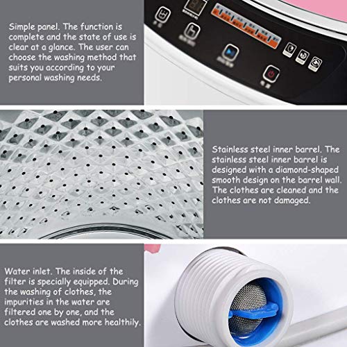 CHUNYU Washing machine,Portable Washing Machine Twin Tub Washer Machine with Wash and Spin Cycle Compartments by