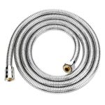 Shower Hose 1.5m(59"), Chrome Stainless Steel Shower Pipe, Anti-Kink and Leakproof, Flexible Shower Cable, Easy DIY Replacement