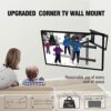 FORGING MOUNT Long Reach TV Wall Bracket Mount Swivel Tilt Corner TV Bracket with 765mm long Arm for Corner/flat Installation fits 37 to 75" Flat