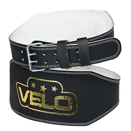 VELO - 6'' Hard Leather board Weightlifting belts Power Weightlifting Gym Belts Gym Training Belts High-Intensity Strength Training Equipment Uni