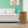 CHUN YI 3 inch Thick Double Memory Foam Mattress Topper With Anti-Slip Ventilated Hypoallergic Bamboo Cover, Soft Flexible Memory Foam Design For