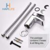 [Basin Tap] Hapilife Stunning Waterfall Bathroom Sink Monoblock Mixer Faucet Chrome