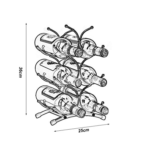 NEOCHY Wine Rack Home Multi-Bottle European Wine Cabinet Display Rack Home Iron Wine Bottle Decoration