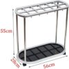 XHALERY Umbrella Rack Stand, Umbrella Holder,Umbrella Stands Umbrella Stand, 12 Holes And 10 Hooks Umbrella Drain Stand, Can Store Long And Short