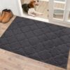 COSY HOMEER Door Mats Indoor, 50 x 80cm, Dirt Trapper Mat Absorbent Non-Slip Low Profile Doormat for Entrance, Inside, Kitchen, Machine Washable
