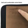 HKSMAN 2 Pieces Office Home Polyester Removable Durable Machine Washable Office Chair Armrest Slipcovers Covers (Brown)