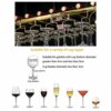 Stylish Simplicity Down Wine Rack Simple Style Retro Wrought Iron Metal Multi-Function Living Room Display Wine Rack Home Goblet Rack - Restauran