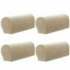 GEOCANG Armchair cover, non-slip armchair, sofa armrest protector, for furniture protector,Set of 4(Beige)