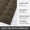 Yimobra Durable Indoor Door Mats, Easy Clean Entrance Floor Rug, Water Absorption Welcome Mat for Outdoor Front Door, Resist Dirt, Patio, Busy Ar
