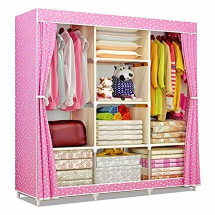 JYDQM DIY Non woven Fabric Folding Portable Storage Furniture Bedroom Furniture Wardrobe Bedroom Fashion Wardrobe Cabinet