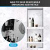 XZETORA Shower Niche SMC Material 40(20+15+5) X16 Niche for Shower Wall Shower Niches Ready for Tile Shower Niche Shelf