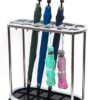 XHALERY Umbrella Rack Stand, Umbrella Holder,Umbrella Stands Umbrella Stand, 12 Holes And 10 Hooks Umbrella Drain Stand, Can Store Long And Short