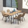dining chair Kitchen Dining Room Furniture Chairs Living Dining Chairs Set Of 6 Kitchen Chairs with PU Cushion Seat Back Modern Mid Century Livin
