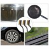 Akls Mini Brass Wire Brushes Plastic Handles Wire Brush for Cleaning Rust, Metal Work Pieces, Welding Slag and Rust, Greasy Dirt, 12pcs