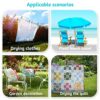 2 Pcs Flip Flop Beach Towel Clips, Portable Towel Holder Clips, Clothes Pegs Beach Chair Towel Clip, Secure Clips for Beach Chairs Deck Patio Poo