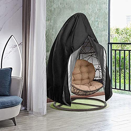 Timisea Egg Chair Cover Double Patio Hanging Egg Chair Cover Swinging Egg Chair Cover Polyester Taffeta Waterproof Heavy Duty Garden Rattan Wicke