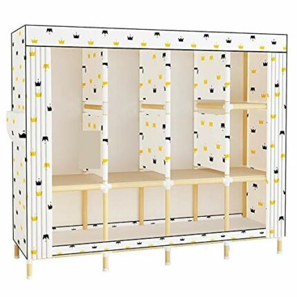 LUKEO Home Bedroom Furniture Locker Wardrobe Simple Economical Assembly Simple Bedroom Cabinet Storage Children's Wardrobe Space