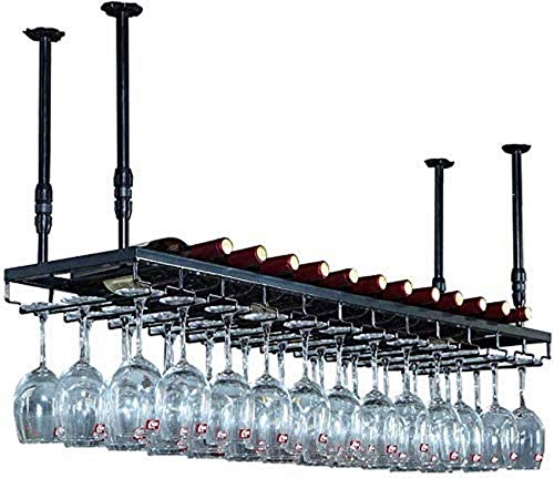 OUSIKA Wine Racks,Wall Wine Rack Hanging Wine Glass Rack Wine Cup Holder Goblet Rack Bottle Rack Glass Rack Stemware Racks Vintage Style Decorati