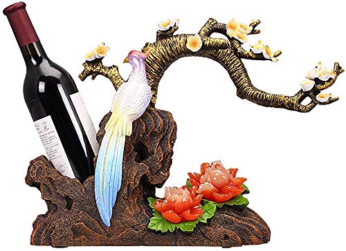 PIBM Stylish Simplicity Wine Racks Free Standing Wine Rack,Living Room Decoration Resin,Modern Home Decorations,Creative Craft Wine Cabinet Displ