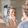 STERUN 20X Magnifying Mirror With Tweezer & 2 Suction Cups, Magnifier Mirror For Travel, Eye Makeup, Eyebrow Tweezing, Blackhead Removal & Bathro