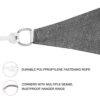 WOLTU Sun Shade Sail 2.5x2.5x3.5 m Right Angle Breathable HDPE Sail Shade UV Block with Free Rope Sunscreen Awning Canopy for Outdoor Garden Pati