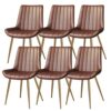 Kitchen Dining Room Furniture Chairs Dining Chairs Set Of 6,PU Leather Kitchen Chair Modern Simplicity Bedroom Marriage Room Balcony Sofa Chair D