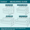 Granbest Thick Sofa Covers 3 Seater Stylish Pattern Stretch Couch Covers Non-Slip Sofa Slipcover with Elastic Bottom for Living Room Dog Pet Furn