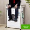 -Washer Storage Frames for over Toilet,Shelf Washinghine Shelf over Washinghine Storage Rack,With Wheels - Utility Stainless Steel Metal Bathroom