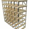 DS Wineware 42 Bottle 6X6 Traditional Wine Rack-Fully Assembled-FSC Certified, Natural Pine, Storage