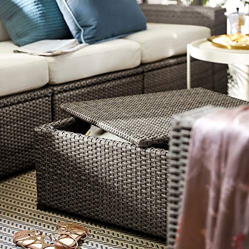 BestOnlineDeals01 SOLLERÖN Stool, outdoor, dark grey, 62x62 cm durable and easy to care for. Outdoor sofa sections. Outdoor dining furniture. Gar