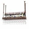 Stylish Simplicity Down Wine Rack Bar Creative Display Stand Vintage Wrought Iron Wine Rack - Restaurant Kitchen Bar Decoration Storage Rack Adju