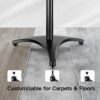 Speaker Stands Extend 30-45 Inch with Upgraded Cable Management, Hold Satellite, Small Bookshelf & Bluetooth Speakers up to 8lbs(i.e. Vizio, Polk