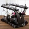 Wine racks metal Creative Wine Rack Solid Wood Wine Rack Hanging Wine Rack Goblet Holder Cup Holder Glassware Rack Shelf Wine Cooler Partition De