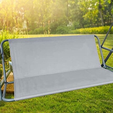 WMLBK Replacement Garden Swing Seat Cover,Durable 900D Oxford Fabric Waterproof & UV Resistant Swing Chair Cover Outdoor Garden Swing Chair Cover