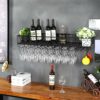European Hanging Red Fashion Creative Wine Glass Rack Upside Down Wine Rack Bar Wrought Iron Goblet Rack Creative Wine Cabinet Decoration Hanger