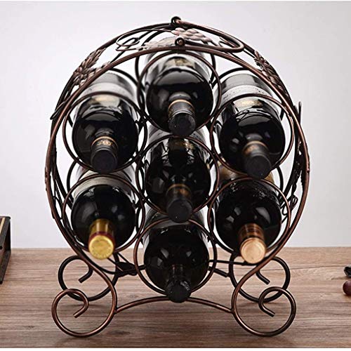 DLOETT Creative Wine Racks, Multi-bottle Wine Bottle Racks, Iron Ornaments for Wine Racks